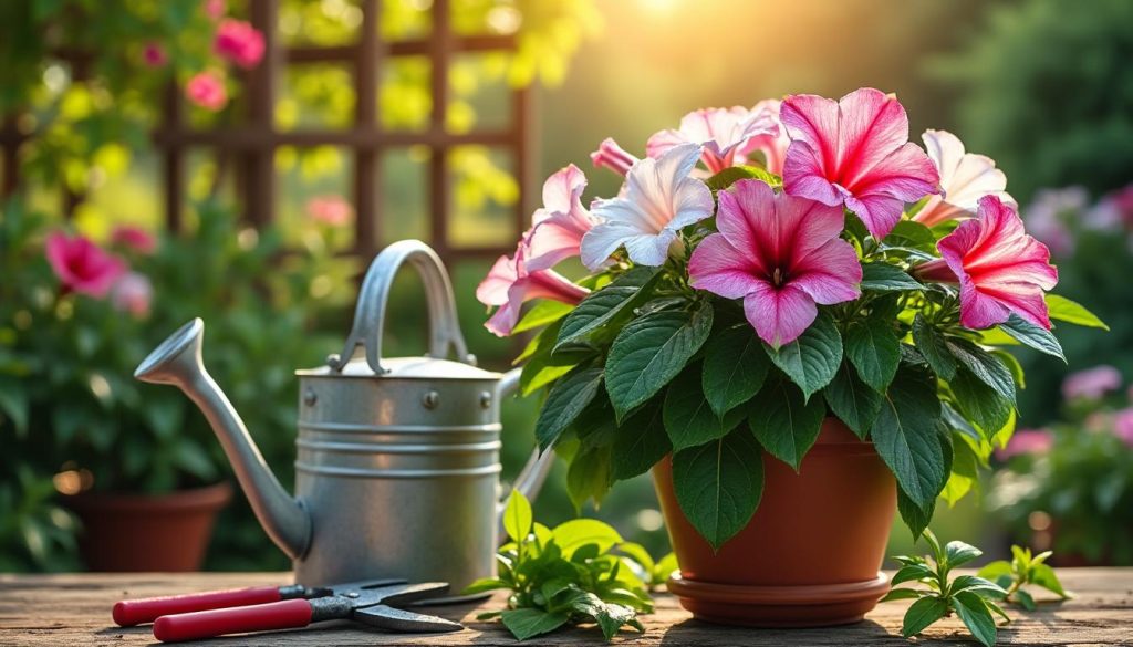 erfahren sie, wie sie ihre dipladenia richtig pflegen und zum blühen bringen können. tipps zur optimalen bewässerung, lichtverhältnissen und düngung für gesunde, blühfreudige pflanzen.