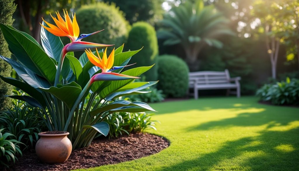 erfahren sie, wie strelitzie im heimischen garten optimal gedeiht – tipps zur pflege, standortwahl und überwinterung für eine prächtige blüte.
